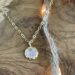 Birthstone necklace rose quartz