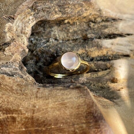 birthstone ring rose quartz-2