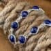 Bracelet with blue lapis lazuli -2