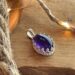 Pendant with amethyst in crown