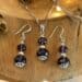 Jewelry set with amethyst facet