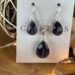 Jewelry set silver with amethyst