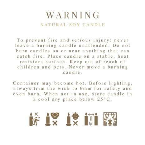 Warning candle Warning candle