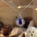 pendant with amethyst in braided silver-2