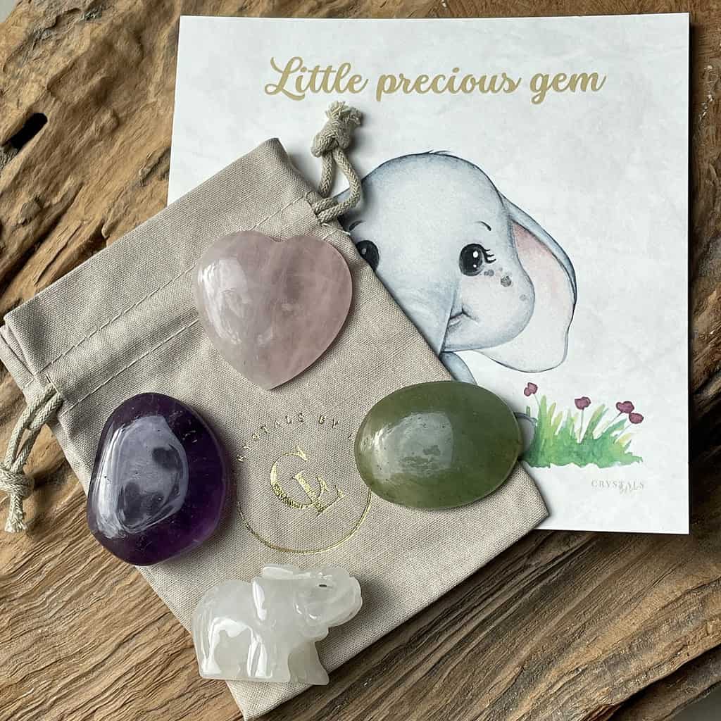 Coffret cadeau pierres précieuses bébé