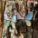 kleurrijke vlinder oorbellen