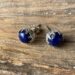 Zilveren blauwe oorknoppen lapis lazuli-3