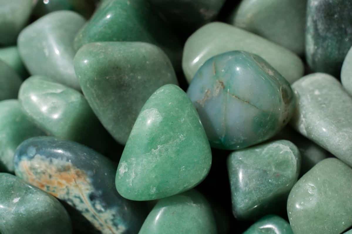 pierres tumblestones d'aventurine verte