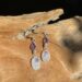 Earrings rainbow moonstone and amethyst - 1