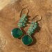 Earrings green chalcedony-1