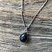 Lilia - obsidiaan ketting zilver (4)